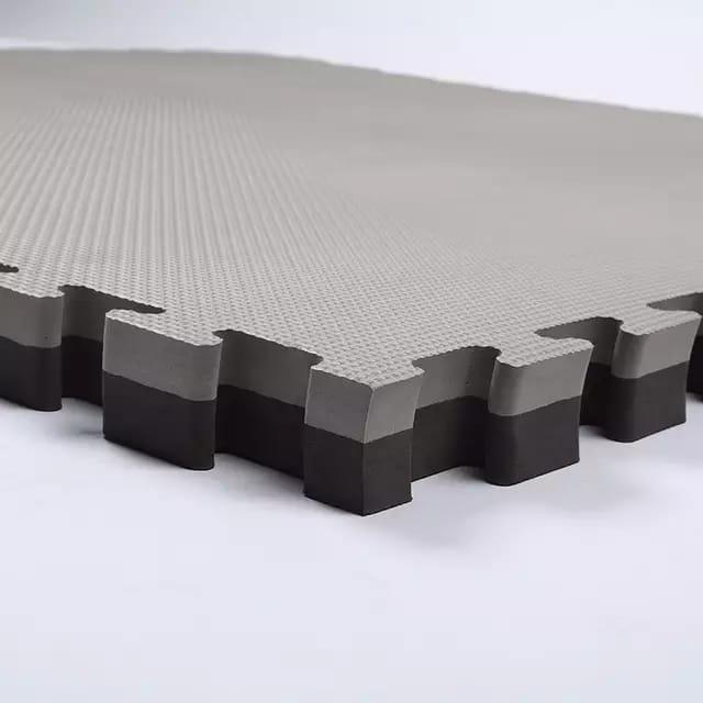 / Ramaco / Tong Studio Black And Grey Mat 2.5cm فرش تمارين سويدي اسود/رصاصي 2.5 سم