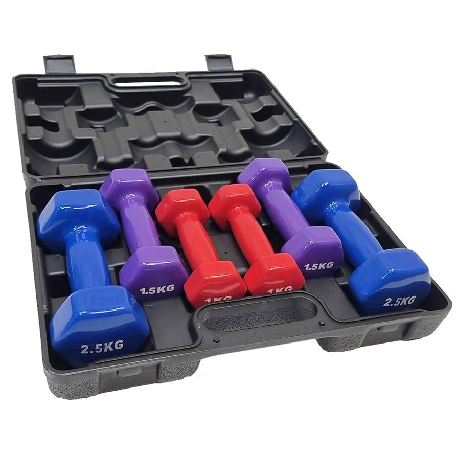 Colorful Dumbbells Set 1-2.5kg in a Bag