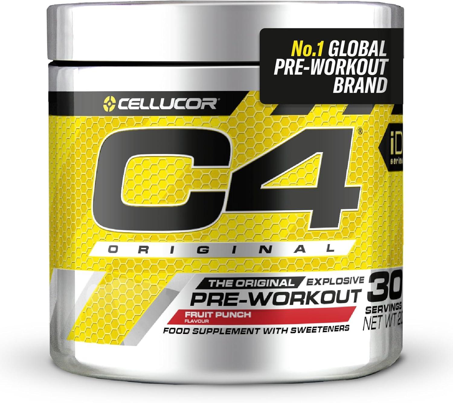 C4 Cellucor  Fruit Punch Pre-Work Out 30 ser / سي 4 سيلوكور فروت بانش قبل التمرين 30 جرعة