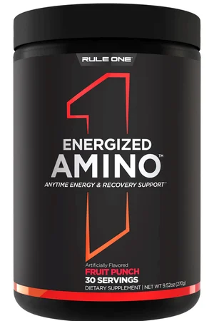 Rule 1 Energized Amino 30 Ser Fruit Punch / رول 1 امينو 30 حصة بنكهة الفروت بانش (خليط فواكه)