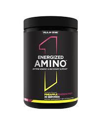 Rule 1 Energized Amino 30 Ser Pineapple Passion Fruit / رول 1 امينو 30 حصة بنكهة الاناناس