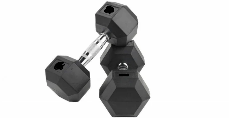 Rubber Dumbbells 17.5kg