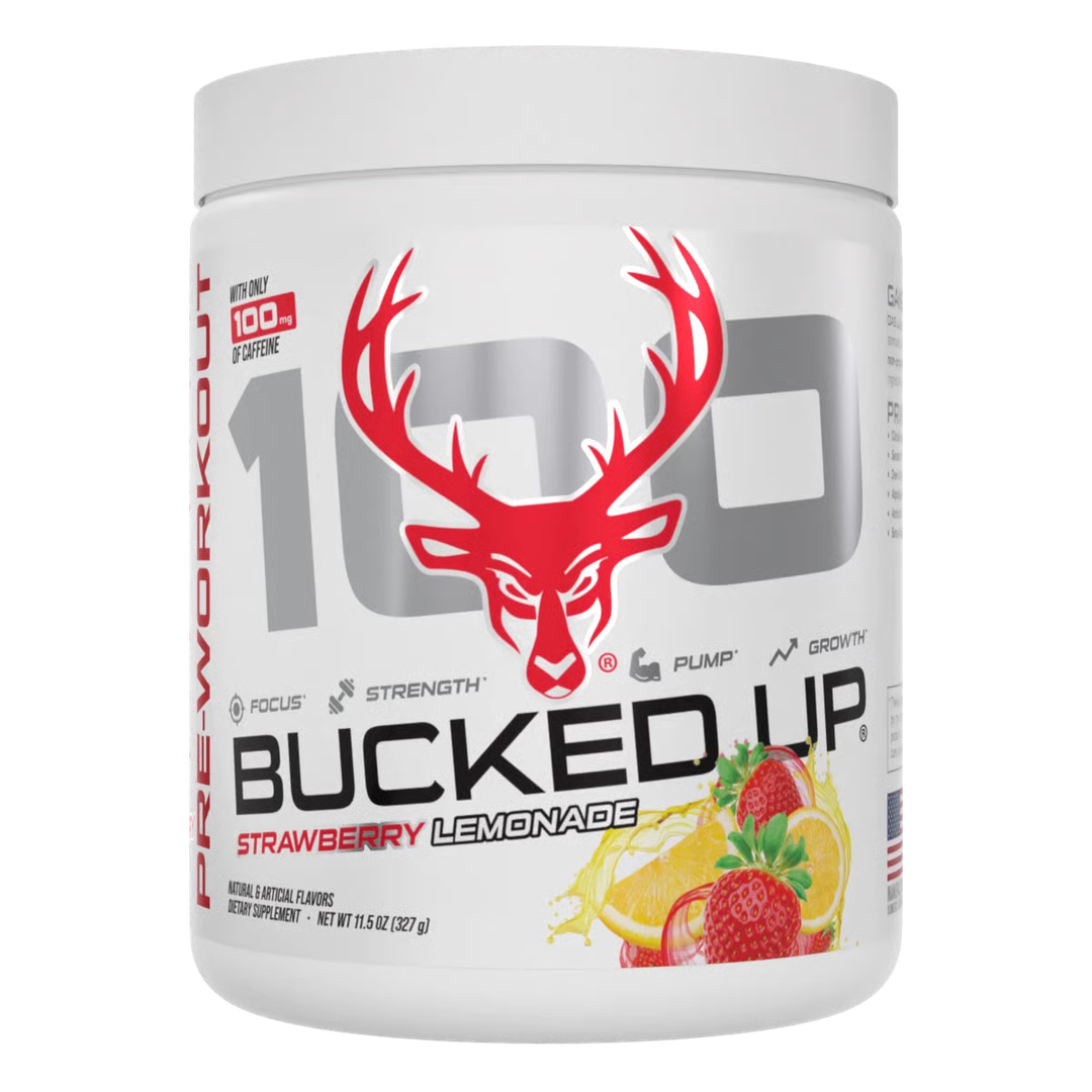 Buckedup AF-Pre-workout strawberry lemonade 345g مشروب طاقة